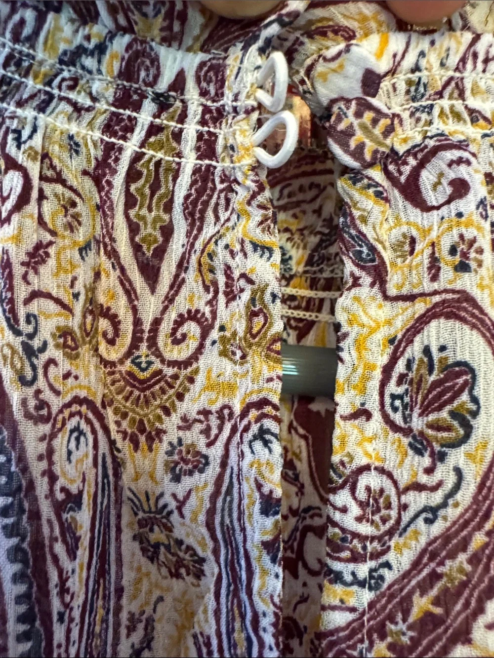 Ann Taylor Factory sheer paisley dress M - Picture 7 of 8